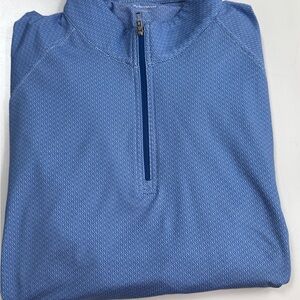 Men's Light Blue Zip-Up Sweater